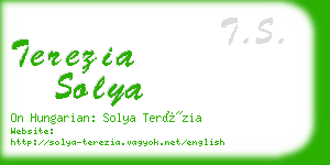 terezia solya business card